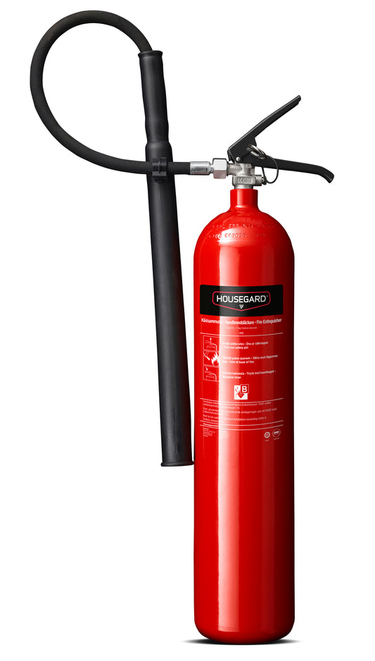 Housegard CO2 Brannslukker K5TGX 5kg - 89B - Ren Slukking - Serverrom Kontor