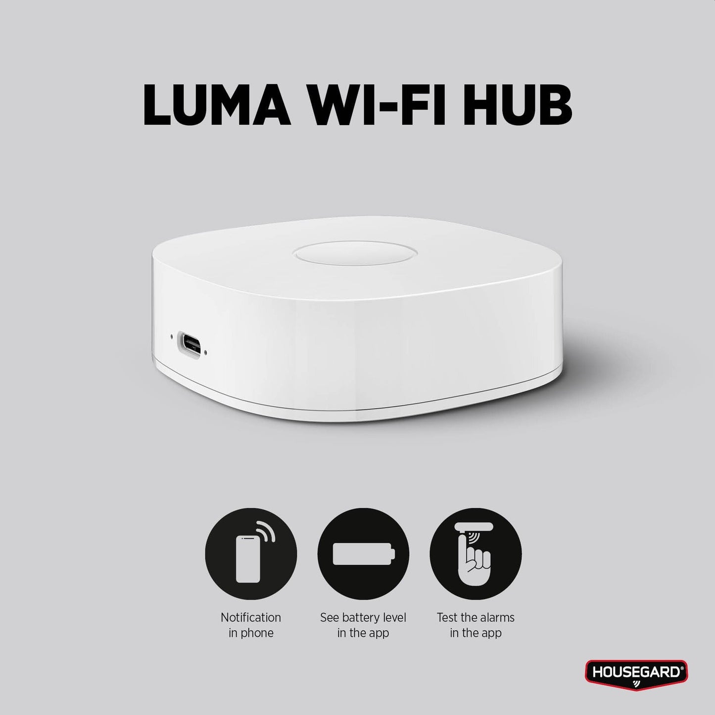 Housegard HUB Luma – GW650 – WiFi – Sentral for Luma-system