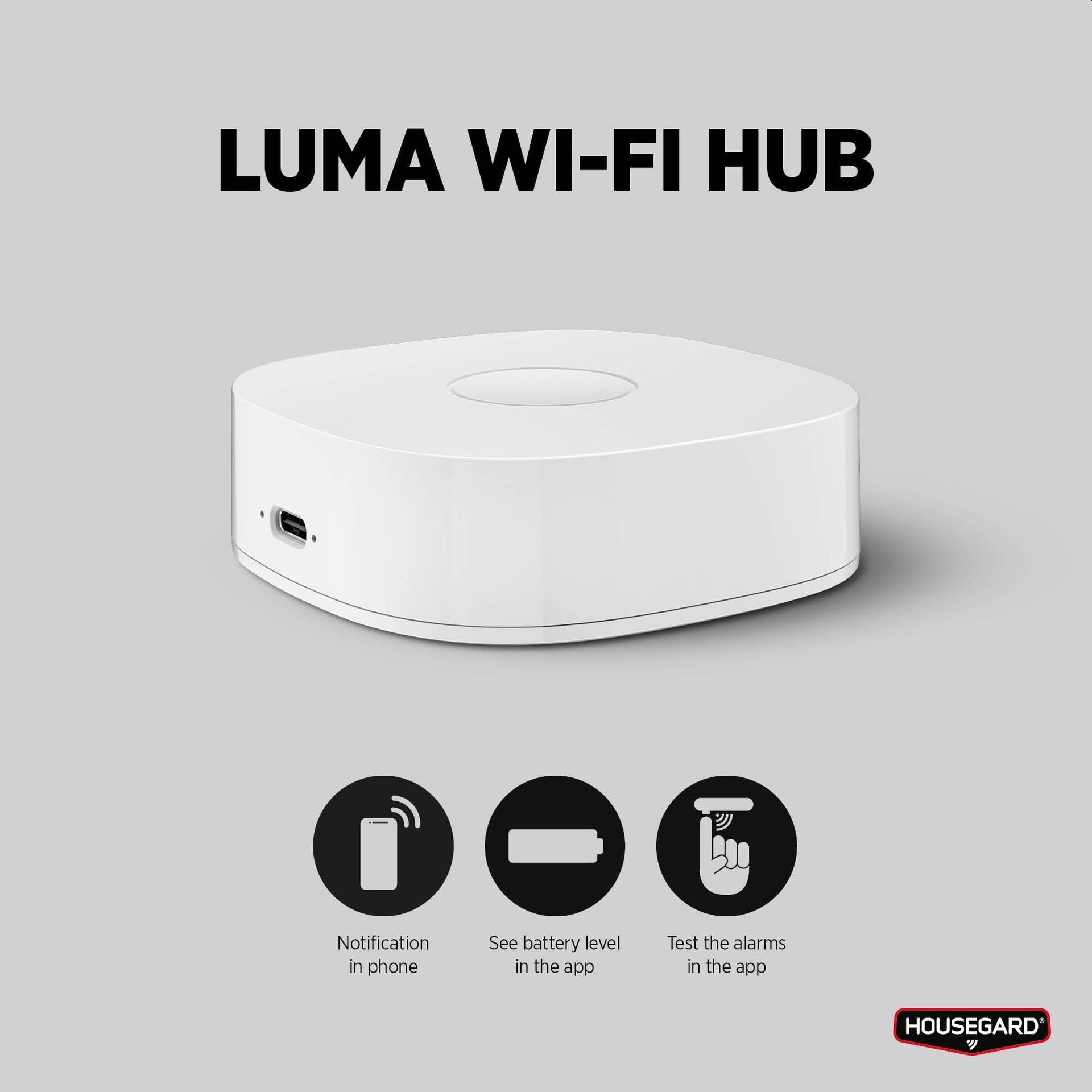 Housegard HUB Luma – GW650 – WiFi – Sentral for Luma-system