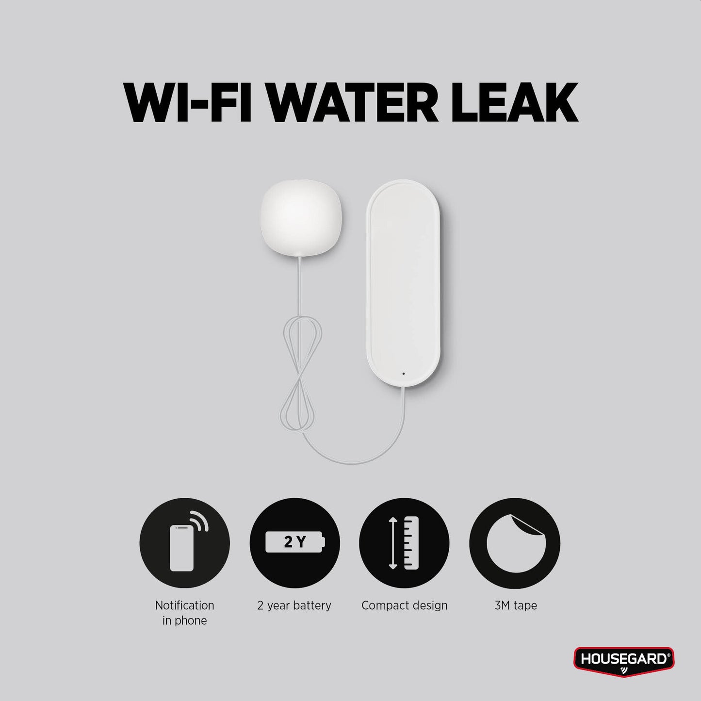 Housegard Smart Vannlekkasjevarsler – WA-202 – WiFi