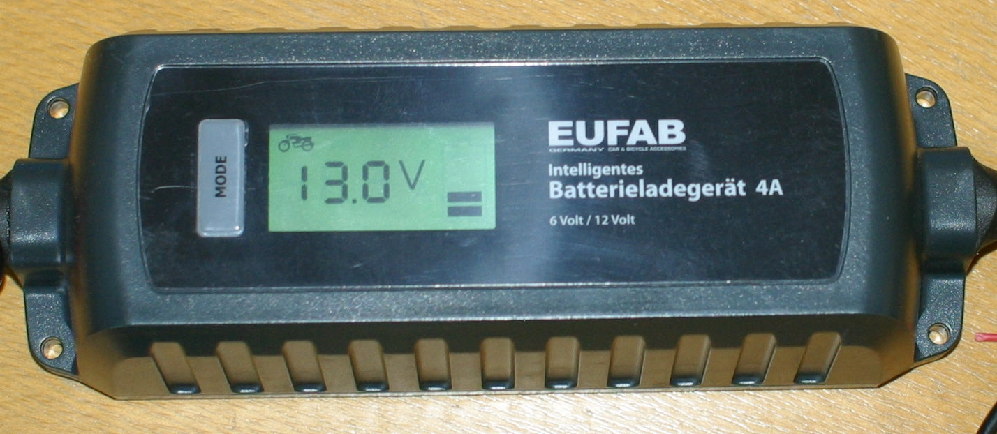 Batterilader Helautomatisk - 6/12V - 4A