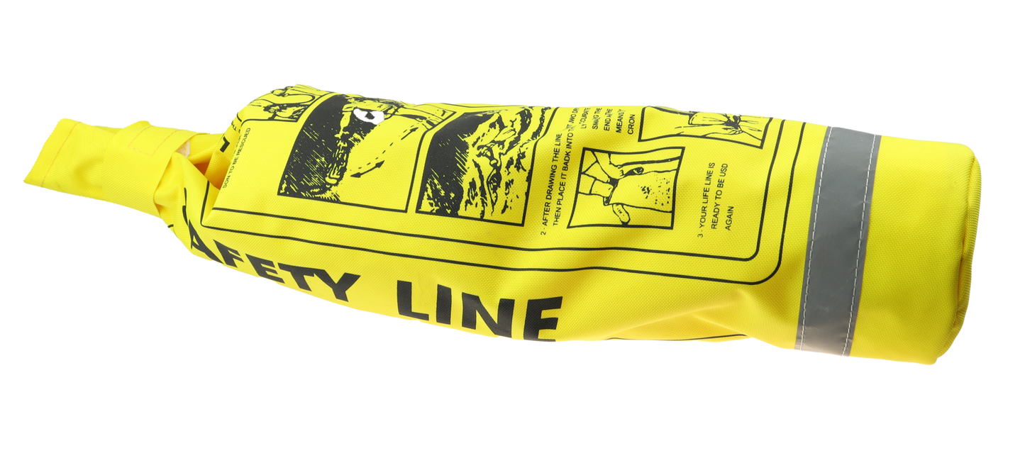 Redningstau Flytande 30m - 6mm - Kastebag med Vekt - Livreddar Båt Hytte