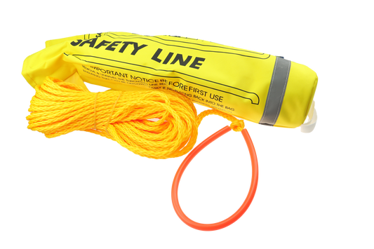 Redningstau Flytande 30m - 6mm - Kastebag med Vekt - Livreddar Båt Hytte