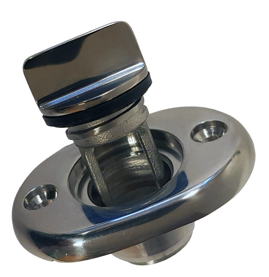 Bunnplugg Oval - Syrefast plate - 24 mm