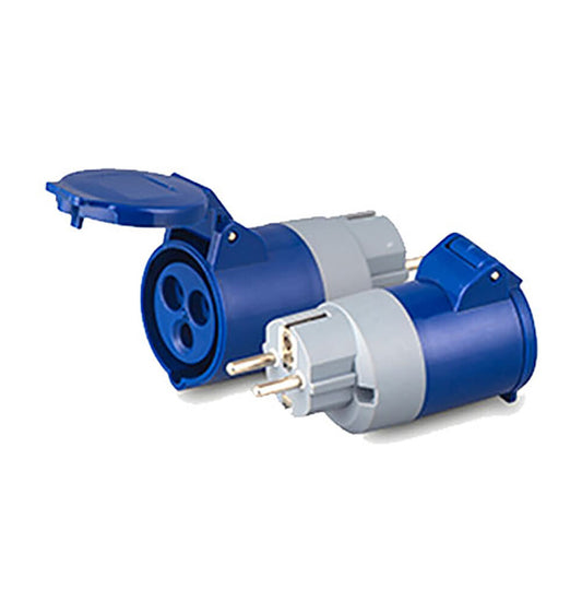 Overgang/Adapter 16A - CEE hun - Schuko han
