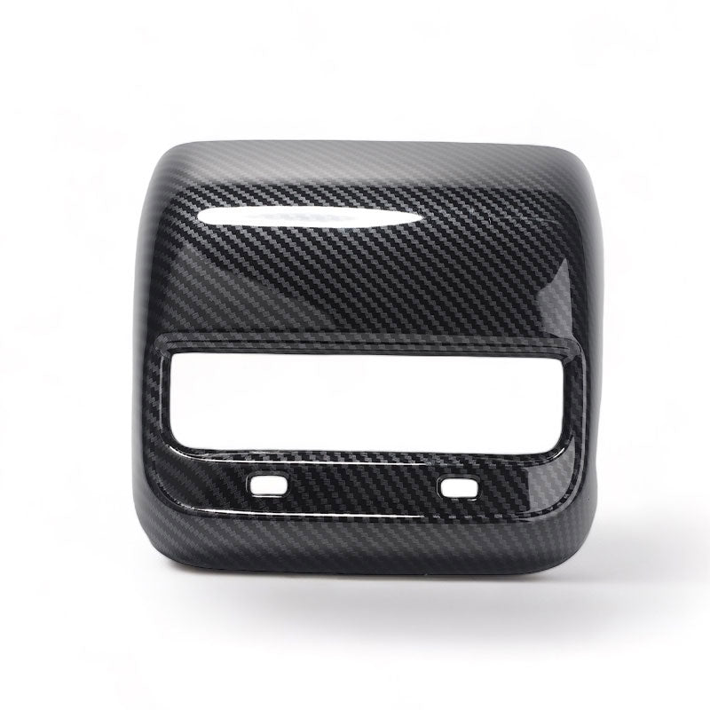 Deksel til bakre ventilasjon ABS for Model 3 2020-2023/Model Y 2021-2024 Gloss Carbon-look