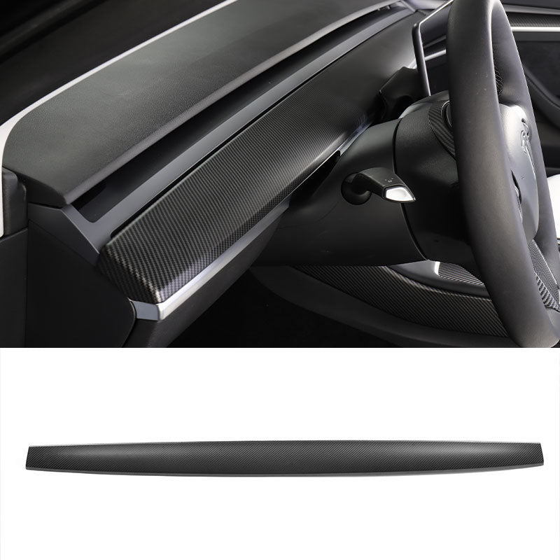Deksel til dashbord ABS for Model 3 2018-2023/Model Y 2021-2024 Matte Carbon-look