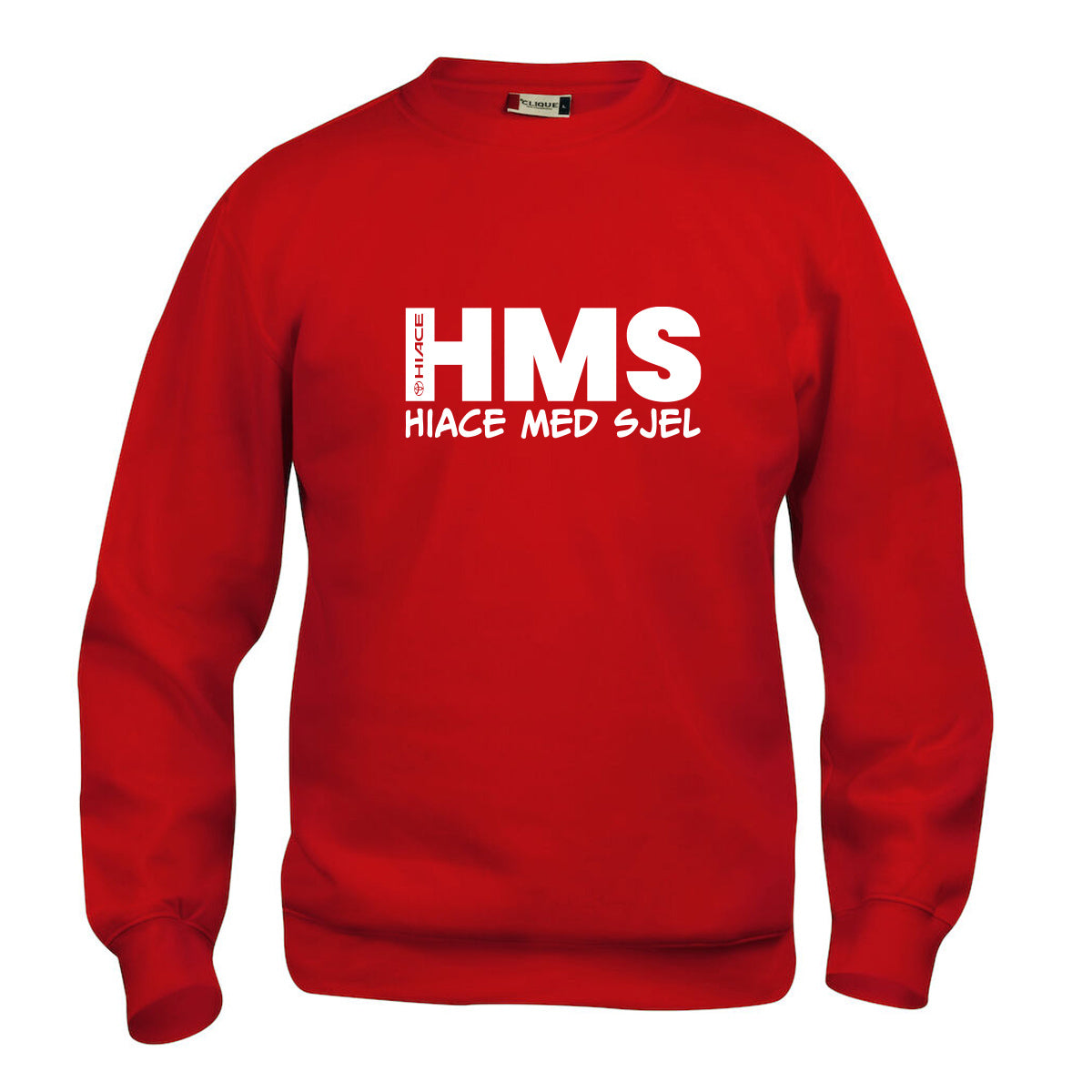 HMS Hiace med sjel - genser Rød Foran