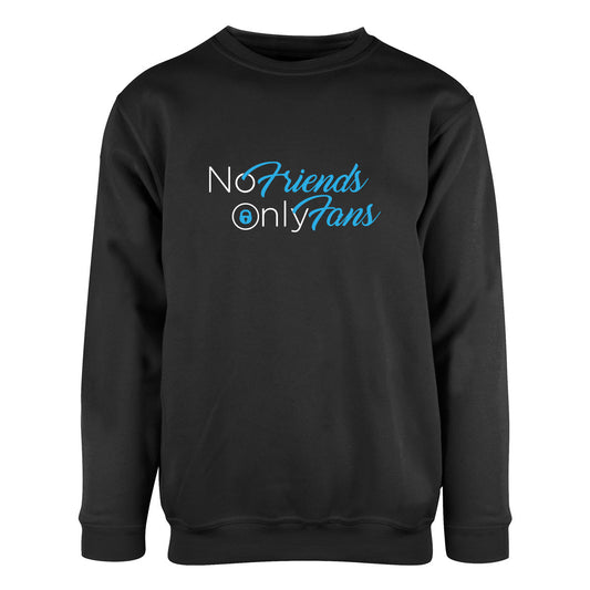 No Friends Only Fans - genser Sort Foran