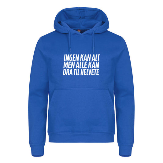 Ingen kan alt - hettegenser