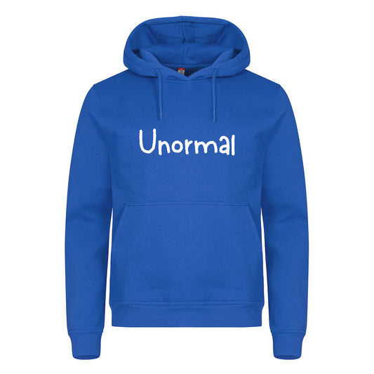 Unormal - hettegenser Blå Foran