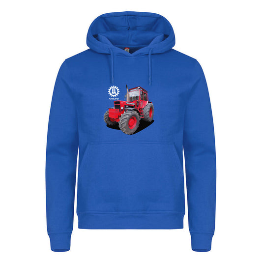 Volvo BM Traktor - JUNIOR hettegenser Blå Foran