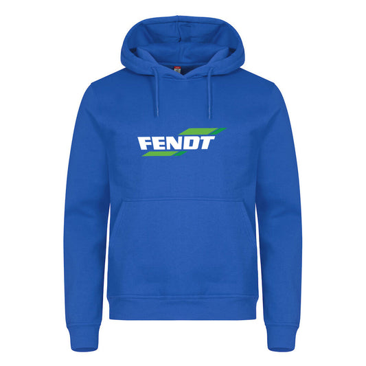 Fendt - hettegenser Blå Foran