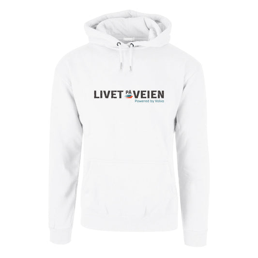 Livet på Veien - Hettegenser Hvit Foran