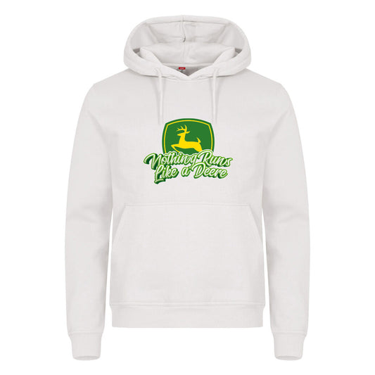 Nothing Runs Like a Deere - hettegenser Hvit Foran