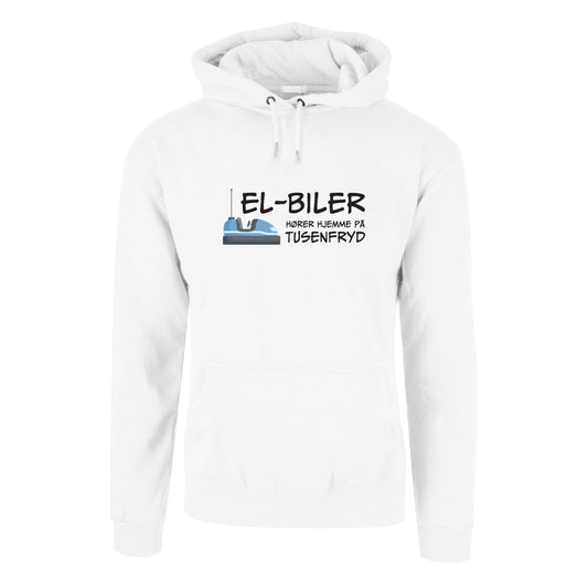 EL-biler - hettegenser Hvit Foran
