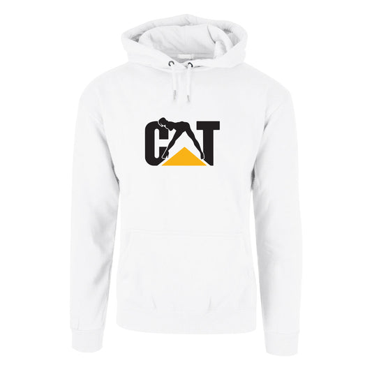 Sexy CAT - hettegenser Hvit Foran