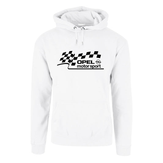 Opel Motorsport - hettegenser Hvit Foran