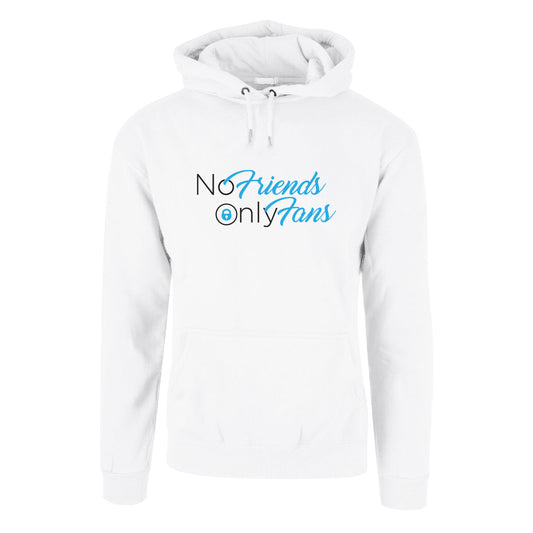 No Friends Only Fans - hettegenser Hvit Foran