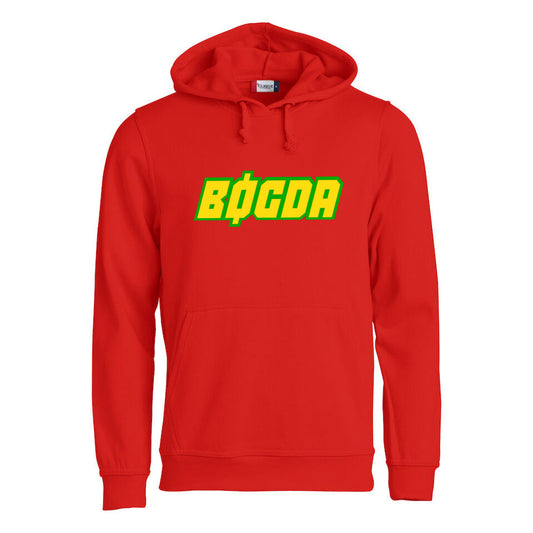 Bøgda - hettegenser Rød Foran