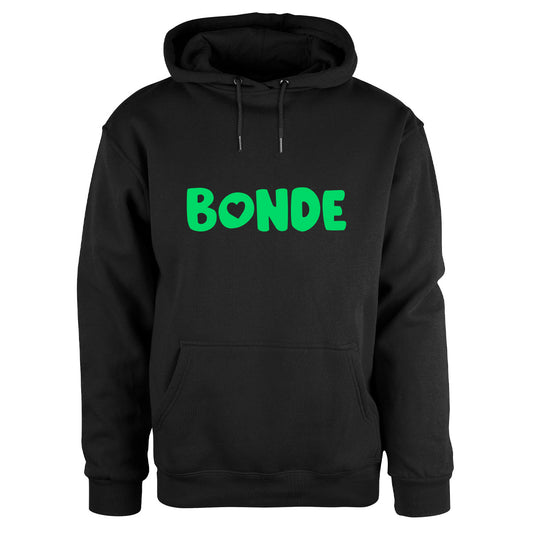 Bonde - hettegenser Sort Foran