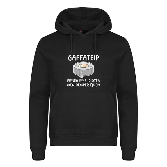 Gaffateip 2.0 - hettegenser Sort Foran