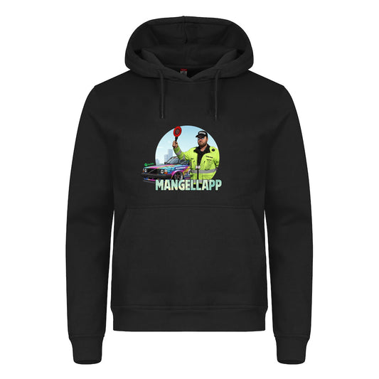 Mangellapp - hoodie Svart Foran