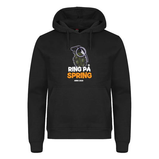 Ring på Spring - hettegenser Svart Foran