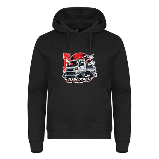 KeiTruck Racer - hettegenser Sort Foran