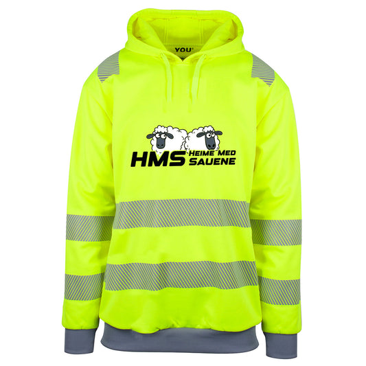 HMS Heime med Sauene - Reflekshoodie Foran