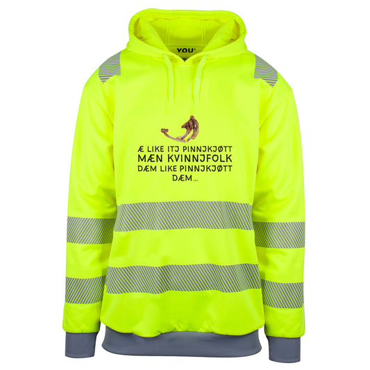 Pinnkjøtt - reflekshoodie Safety Gul Foran