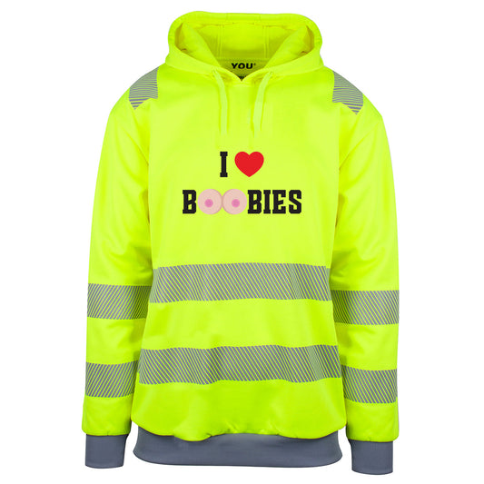 I Love Boobies - Reflekshoodie Foran