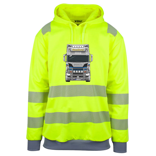 Sundbrei Illustrasjon - reflekshoodie Safety Gul Foran