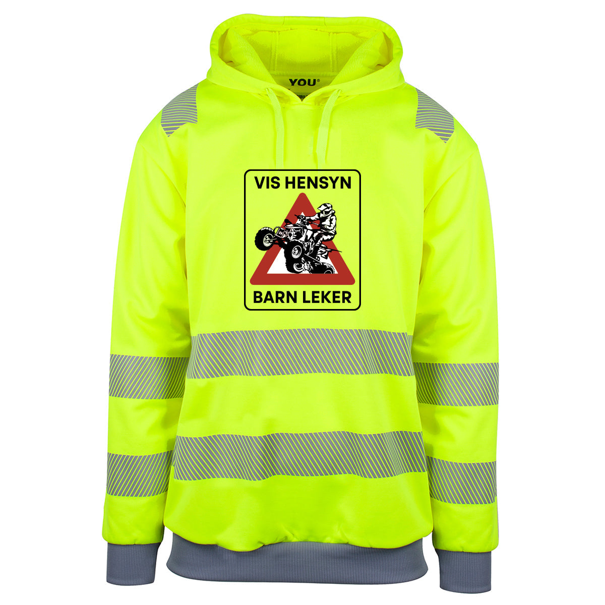 Vis hensyn barn leker (ATV) - Reflekshoodie