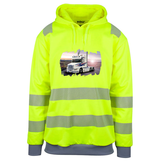 Power of Råheim - Reflexhoodie Foran