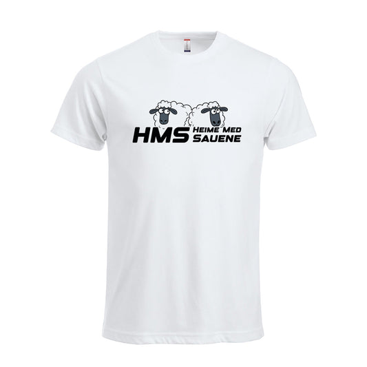 HMS Heime med Sauene - tskjorte Hvit Foran