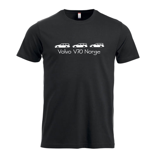 Volvo V70 Norge - tskjorte Sort Foran