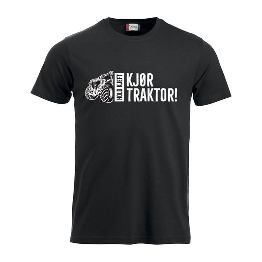 Hold kjeft Kjør traktor - tskjorte Sort
