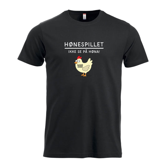Hønespillet - t-skjorte Svart Foran