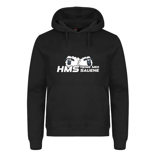 HMS Heime Med Sauene - hettegenser Sort Foran