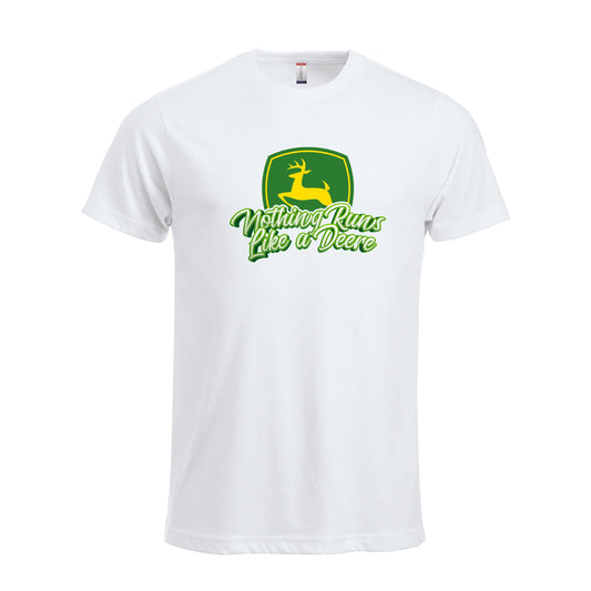 Nothing Runs Like a Deere - tskjorte Hvit