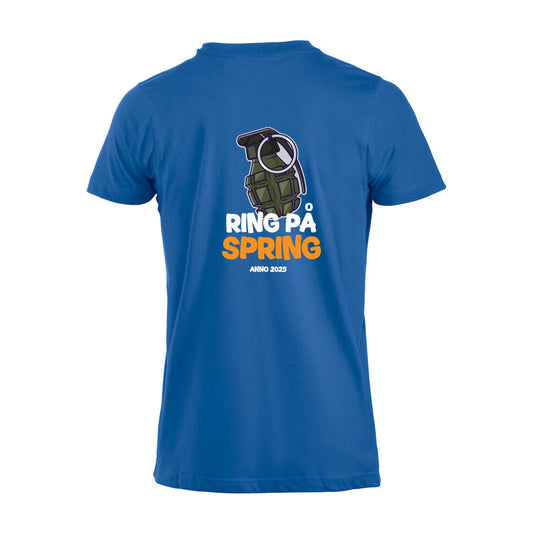 Ring på Spring - t-skjorte Blå Bak