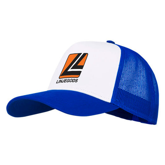 Linjegods - TruckerCaps Blå Hvit