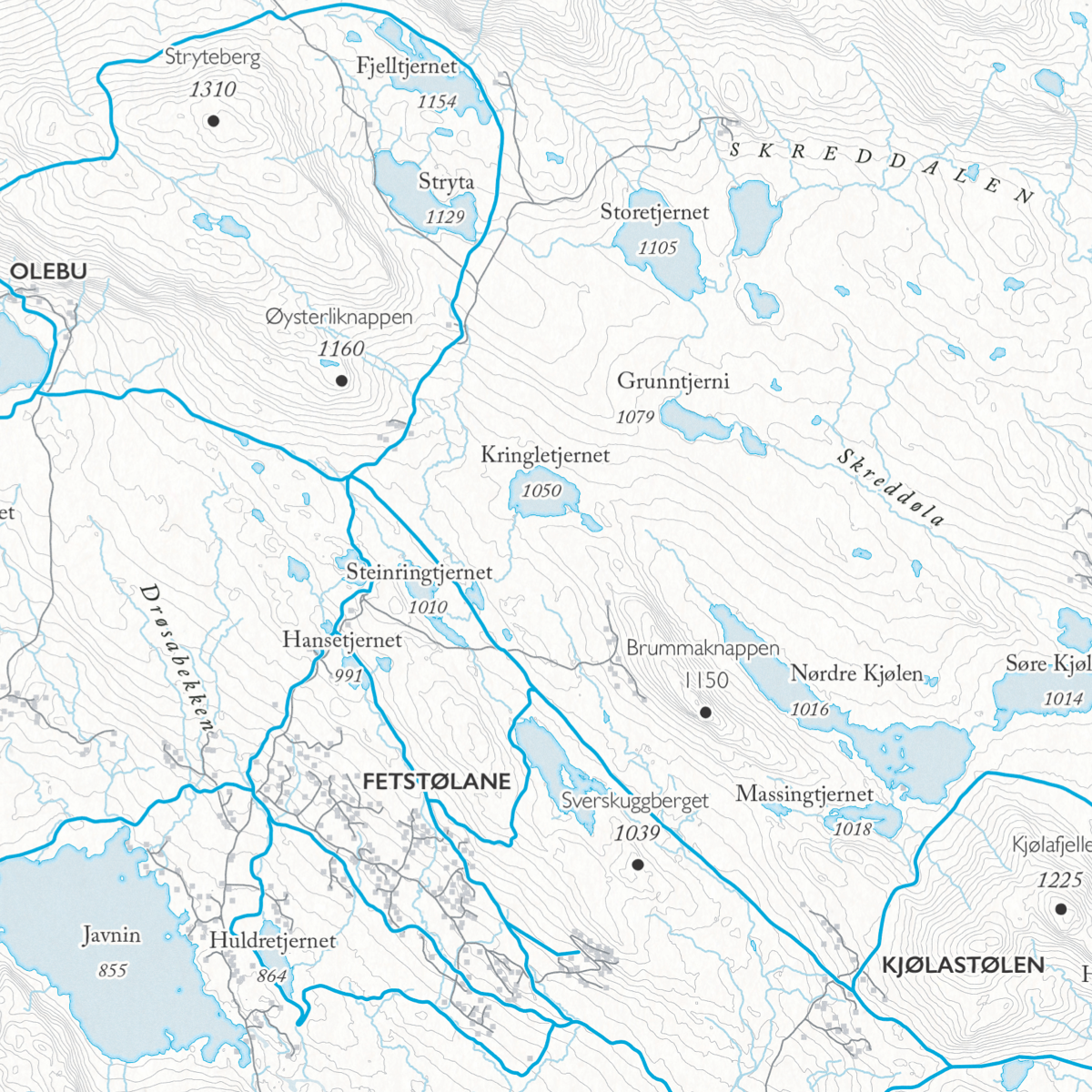 Skikart Beitostølen