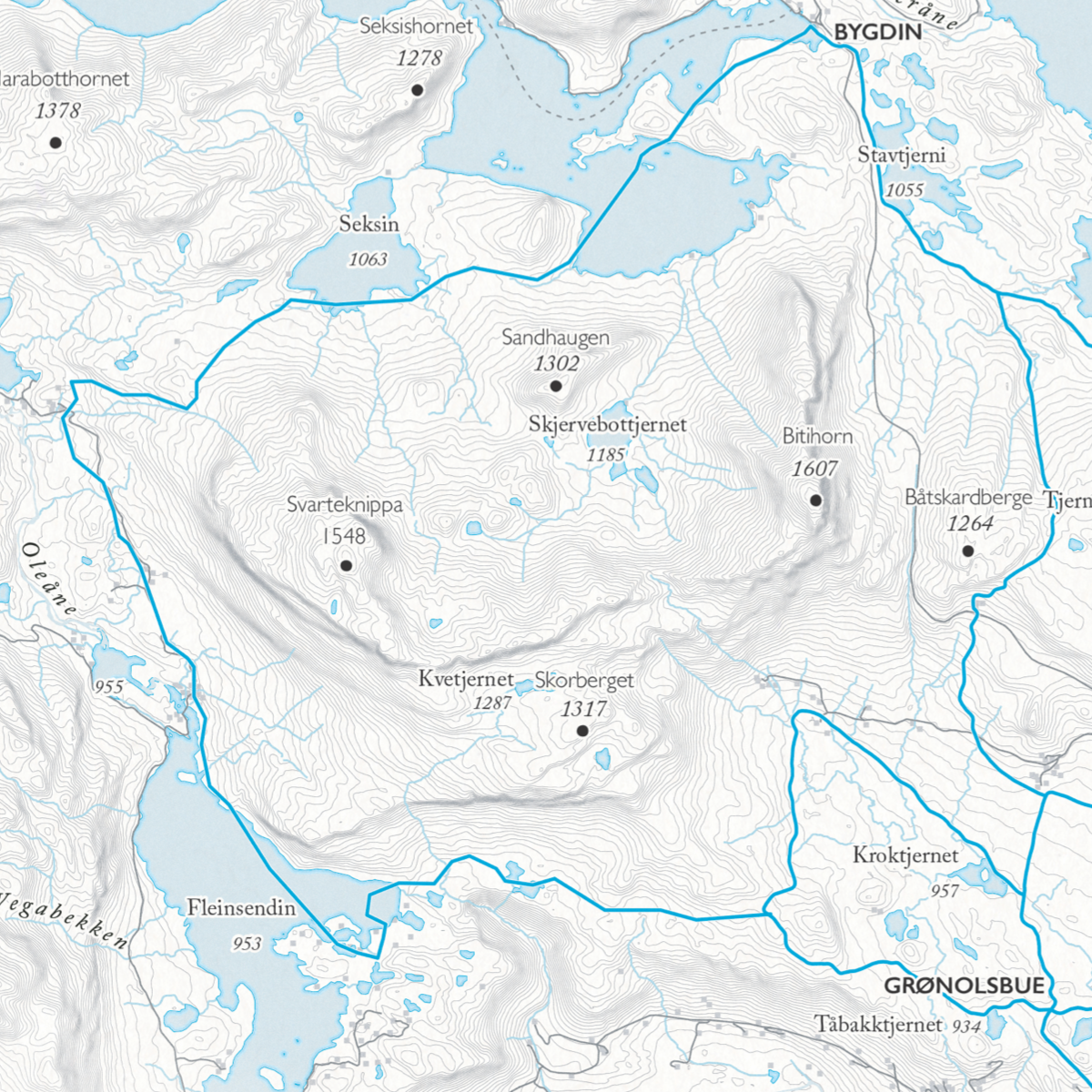 Skikart Beitostølen