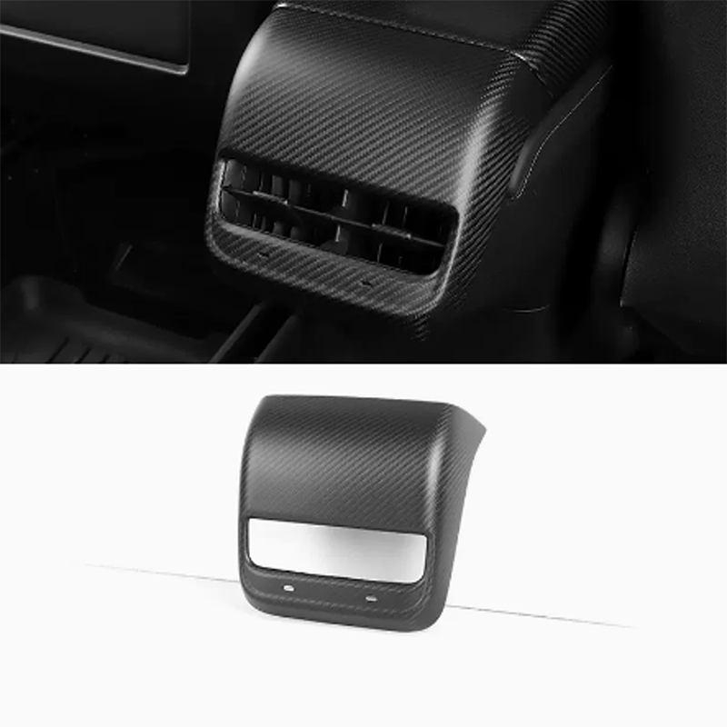 Ekte karbonfiber - Deksel til bakre ventilasjon for Model 3 2020-2023/Model Y 2021-2024