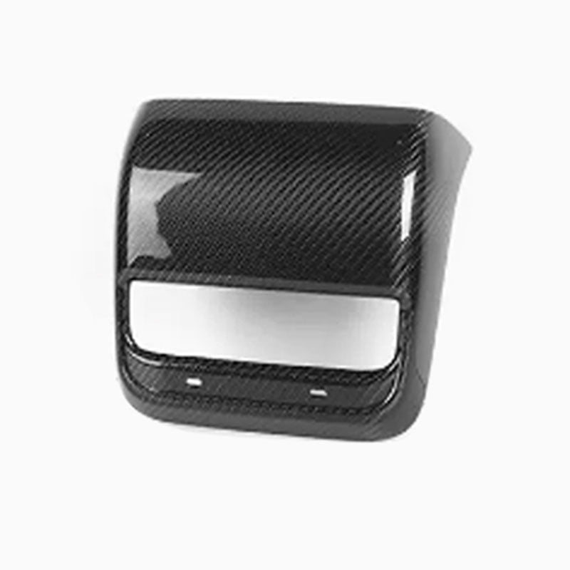Ekte karbonfiber - Deksel til bakre ventilasjon for Model 3 2020-2023/Model Y 2021-2024 Glossy Carbon Fiber