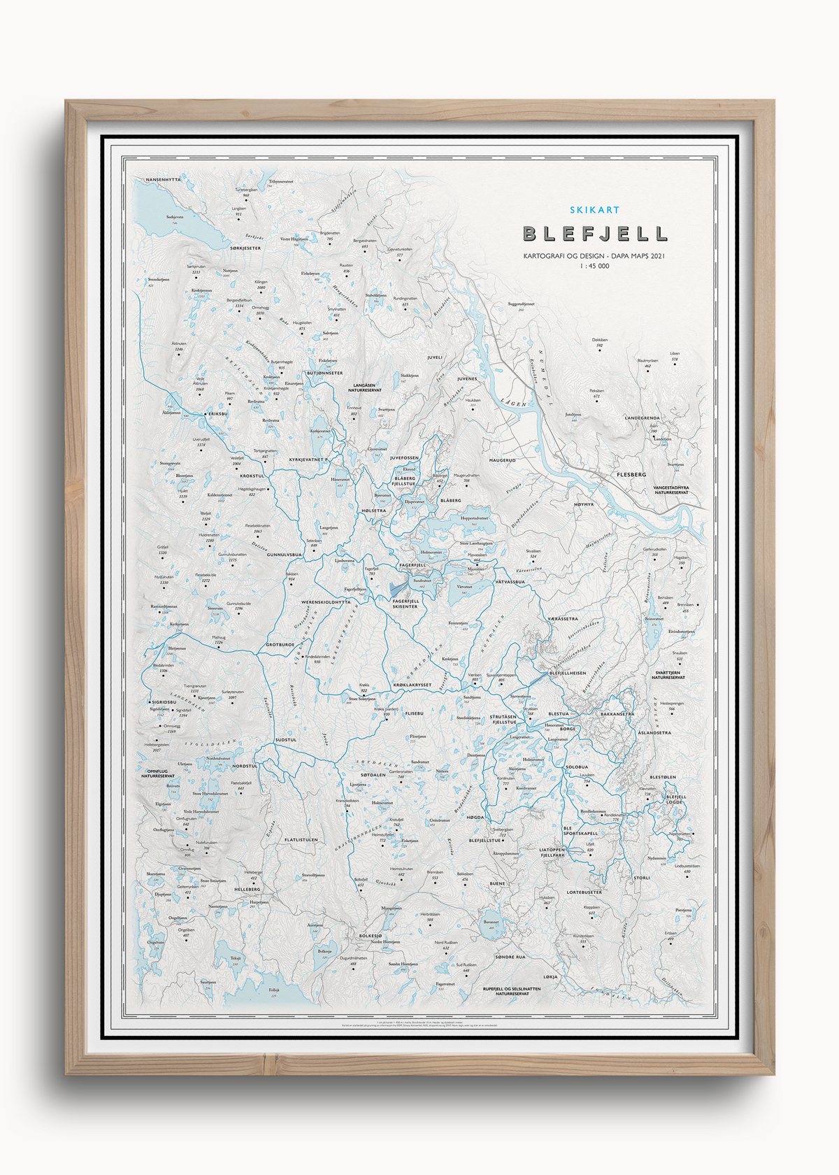 Skikart Blefjell