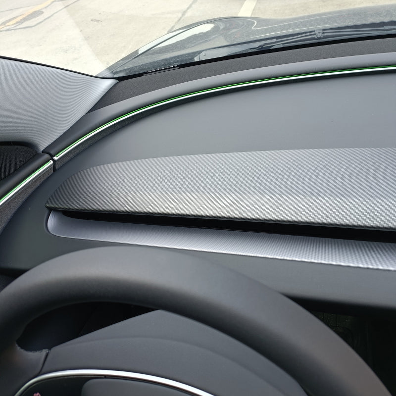 Cover til dashbord for Model Y 2025+ Matte Carbon Look