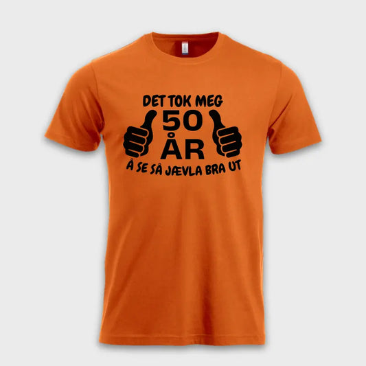 DET TOK MEG 50 ÅR Å SE SÅ BRA UT! Oransje